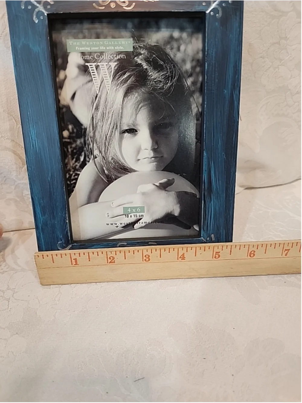 Wooden Picture Frame 4x6 Handpainted